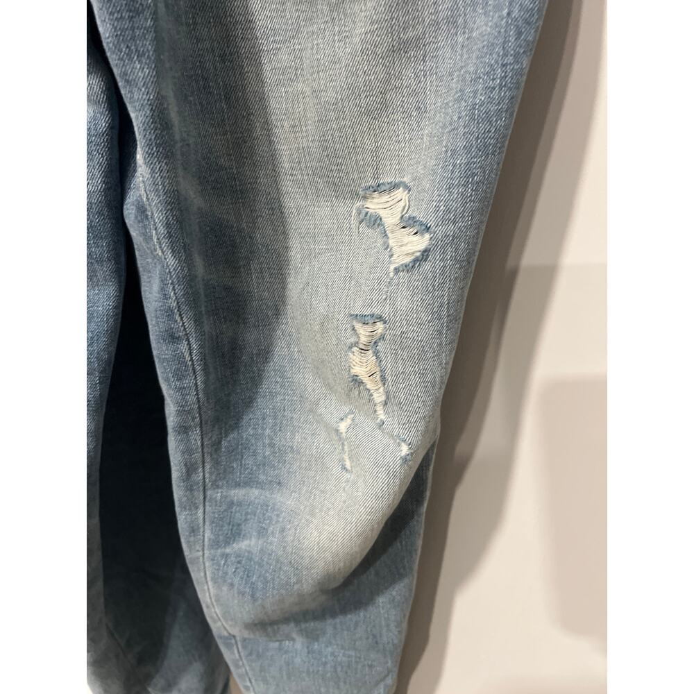 Abercrombie & Fitch Distressed Denim Overalls, Size Large, KB322 - Picture 2 of 5